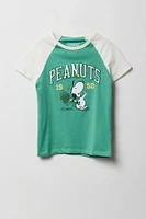 Girls Peanuts Graphic Raglan T-Shirt