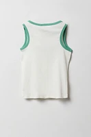 Girls Keroppi Embroidered Ribbed Tank