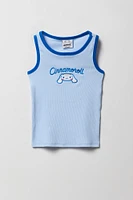 Girls Cinnamoroll Embroidered Ribbed Tank