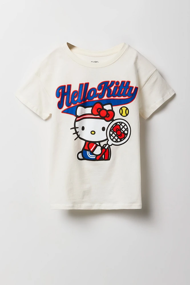 T-shirt Ã  imprimÃ© Hello Kitty Tennis pour fille