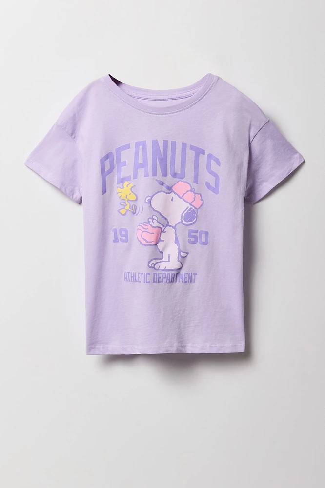 T-shirt à imprimé Peanuts Athletic Department pour fille