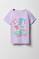 T-shirt Ã  imprimÃ© Sonic the Hedgehog pour fille