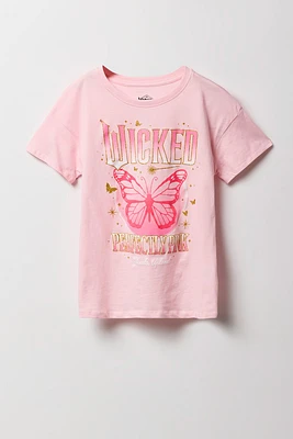 T-shirt à imprimé Wicked Perfectly Pink pour fille