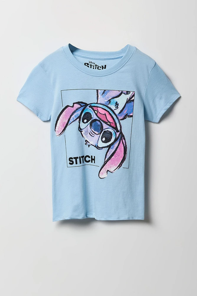 T-shirt à imprimé Stitch pour filles