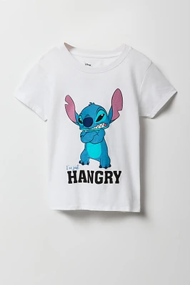 T-shirt Ã  imprimÃ© Hangry Stitch pour filles