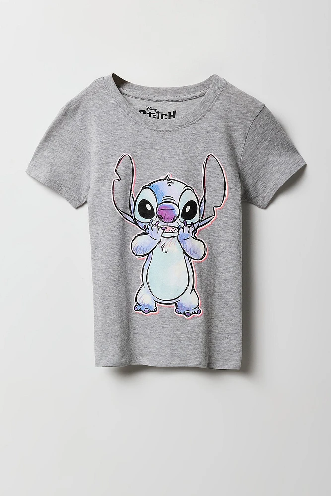 T-shirt à imprimé Shocked Stitch pour filles