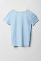 T-shirt à imprimé Stitch & Angel Blue pour filles