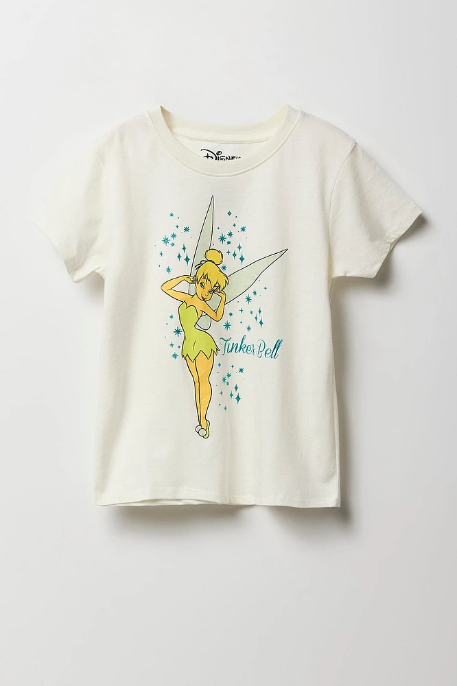 T-shirt à imprimé Tinkerbell pour fille