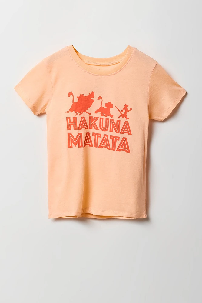 T-shirt à imprimé Hakuna Matata pour fille