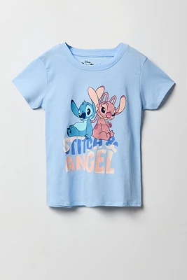 T-shirt à imprimé Stitch & Angel pour fille