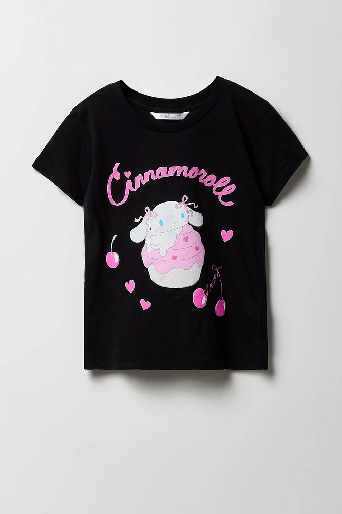 T-shirt à imprimé Cinnamoroll pour filles