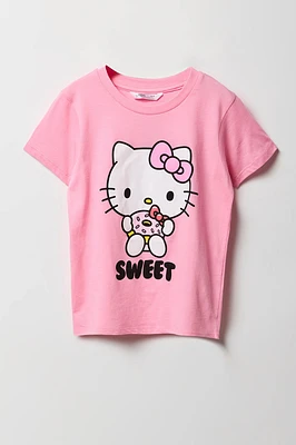 T-shirt Ã  imprimÃ© Hello Kitty Sweet pour filles