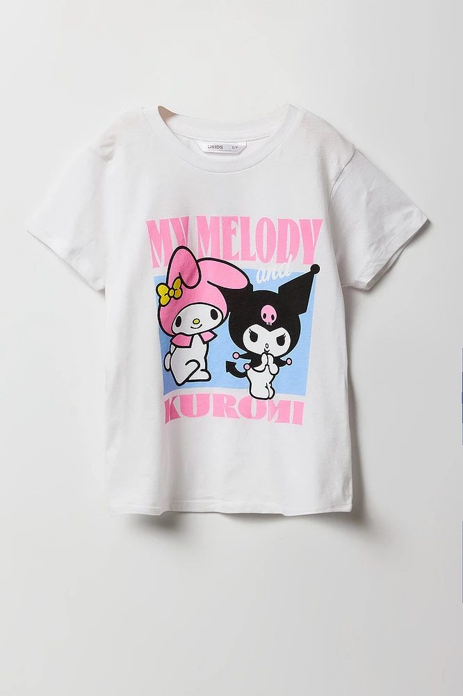 Girls My Melody & Kuromi Graphic T-Shirt