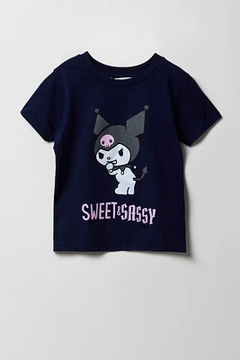 Girls Kuromi Sweet & Sassy Graphic T-Shirt