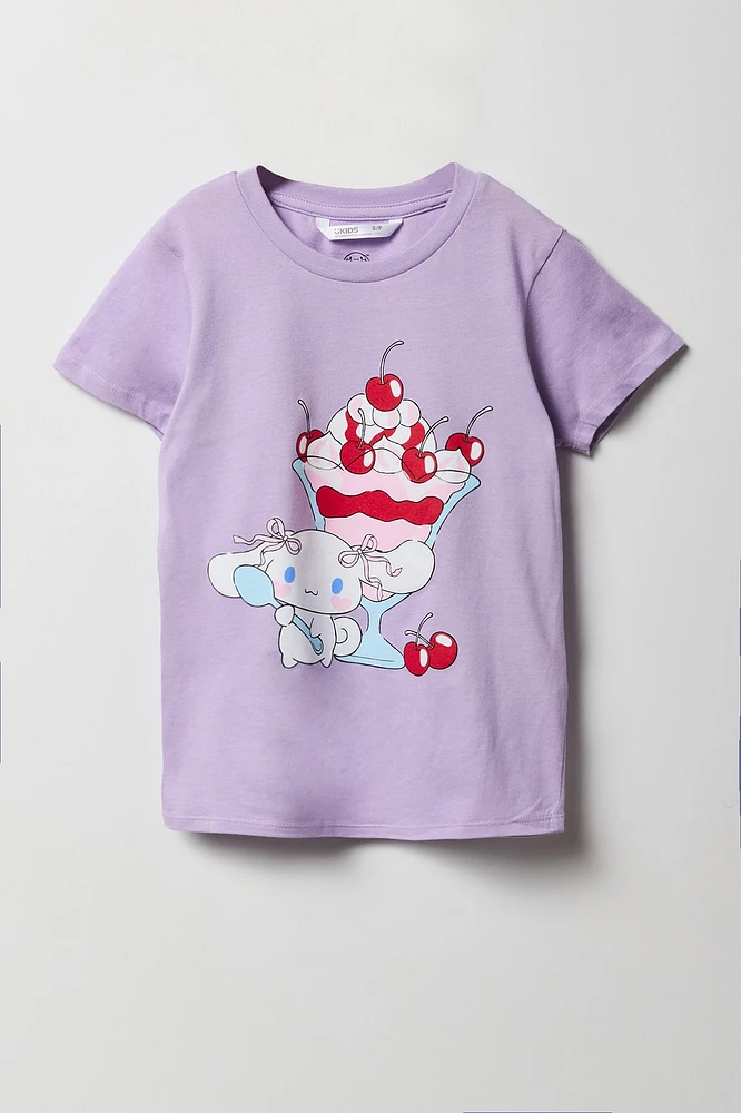 T-shirt Ã  imprimÃ© Cinnamoroll Sundae pour fille