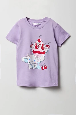 T-shirt à imprimé Cinnamoroll Sundae pour fille