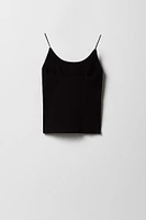 Girls Ribbed Bungee Strap Cami