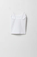 Camisole cÃ´teÃ©e avec bretelles ultramincces pour fille