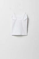 Camisole côteée avec bretelles ultramincces pour fille