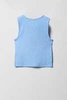 Débardeur avec motif tropical brodé pour fille
