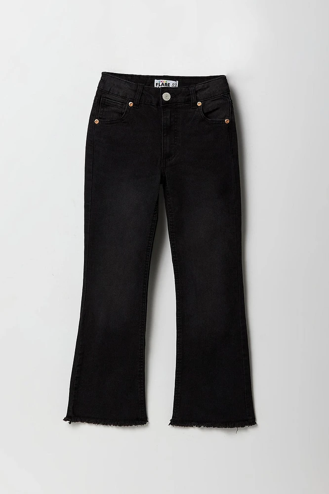 Girls Mid Rise Flare Jean