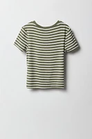 Girls Ribbed Baby T-Shirt