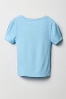 Girls Ribbed T-Shirt