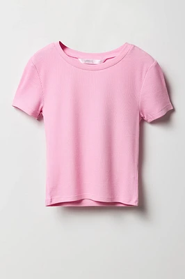 Girls Ribbed T-Shirt