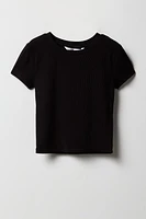 Girls Ribbed T-Shirt