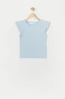 Girls Ruffle Sleeve T-Shirt