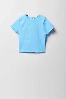 Girls Seamless Ribbed T-Shirt