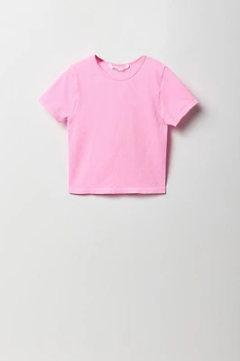 Girls Seamless Ribbed T-Shirt