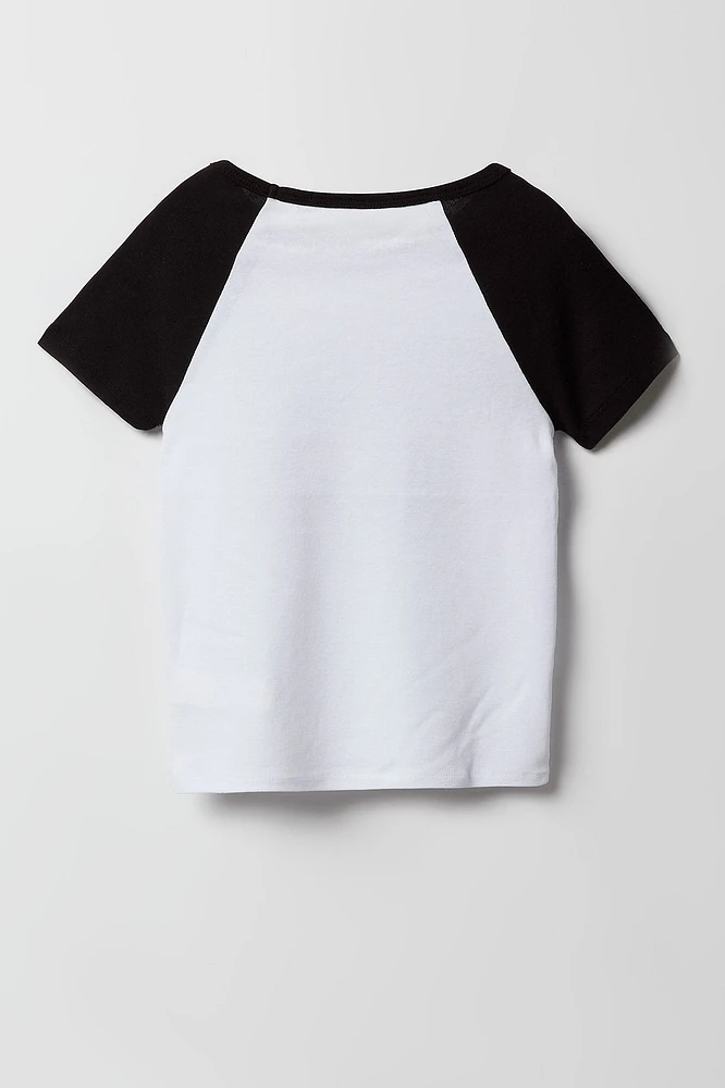 Girls City Graphic Raglan T-Shirt