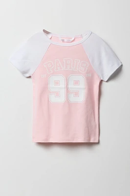Girls City Graphic Raglan T-Shirt