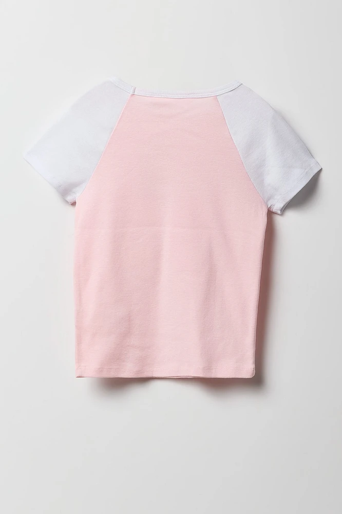 Girls City Graphic Raglan T-Shirt