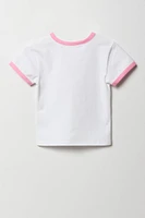 T-shirt Ringer à imprimé pour filles