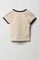 T-shirt Ringer à imprimé pour filles