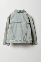 Blouson en denim surdimensionné pour filles