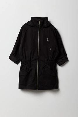 Girls Longline Anorak Jacket