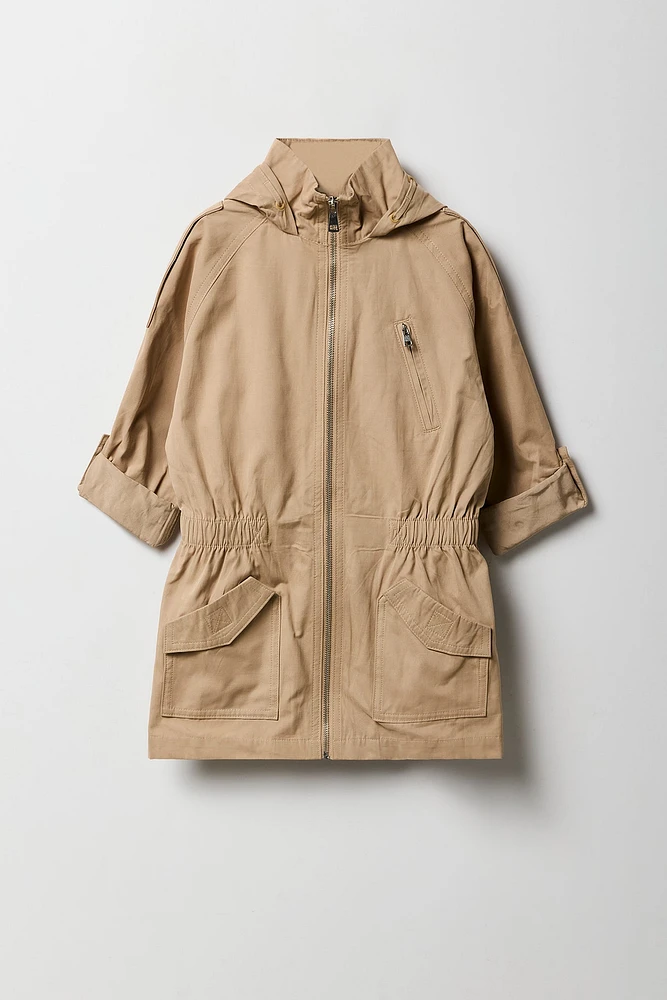 Anorak long pour filles