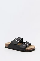 Girls Double Buckle Cork Sandal