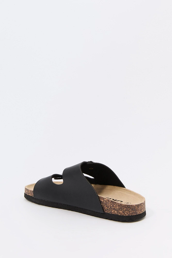 Girls Double Buckle Cork Sandal