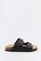 Girls Double Buckle Cork Sandal