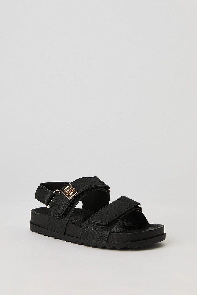 Girls Velcro Platform Sandal