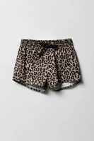 Short de baignade avec motif guépard pour fille
