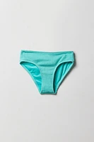 Maillot de bain deux-pièces texturé avec bretelles ornées coeurs pour fille