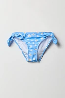 Maillot de bain deux-pièces à imprimé Papillon avec attache pour fille