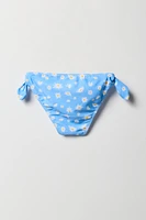 Maillot de bain deux-pièces à imprimé Papillon avec attache pour fille