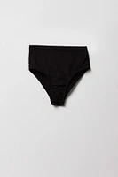 Maillot de bain deux pièces côtelé à manche courte pour filles