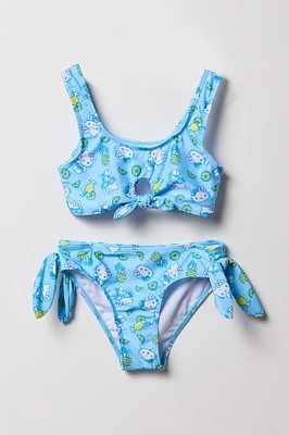 Maillot de bain deux pièces avec boucle et imprimé Hello Kitty & Friends pour filles